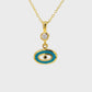 Minimalist Evil Eye Pendants | Silver & Gold Plated