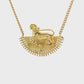 Gold Plated Egyptian Sphinx Charm Necklace