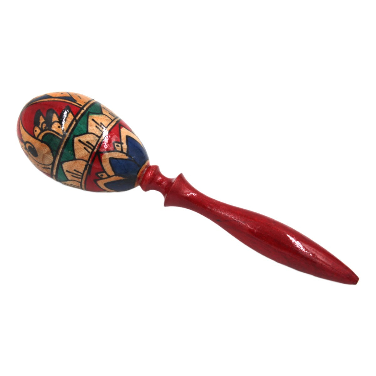 Hand-Painted Balinese Wooden Maracas