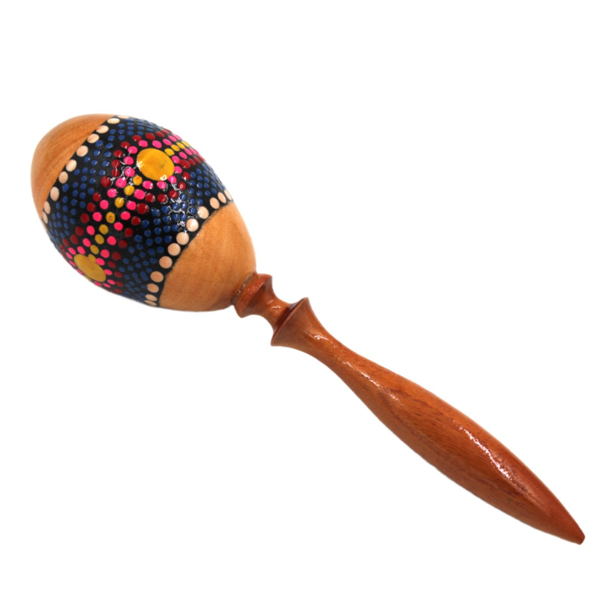 Hand-Painted Balinese Wooden Maracas