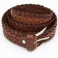Men's Slim Braided Leather Belt | Moroccan Leathers