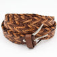 Men's Slim Braided Leather Belt | Moroccan Leathers
