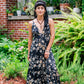 Golden Rose Spaghetti Strap Dress