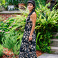 Golden Rose Spaghetti Strap Dress