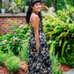 Golden Rose Spaghetti Strap Dress