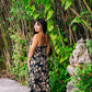 Golden Rose Spaghetti Strap Dress
