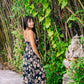 Golden Rose Spaghetti Strap Dress