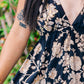 Golden Rose Spaghetti Strap Dress