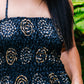 Golden Swirls Fit & Flare Maxi Dress