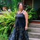Golden Swirls Wide Leg Pants