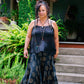 Golden Swirls Wide Leg Pants