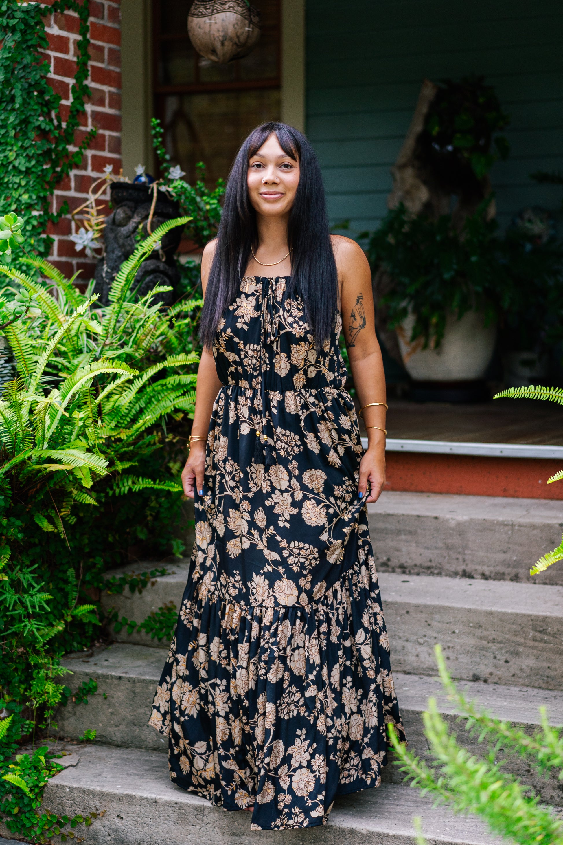 Golden Rose Dress Midnight Sun Golden Rose Dress Midnight Sun