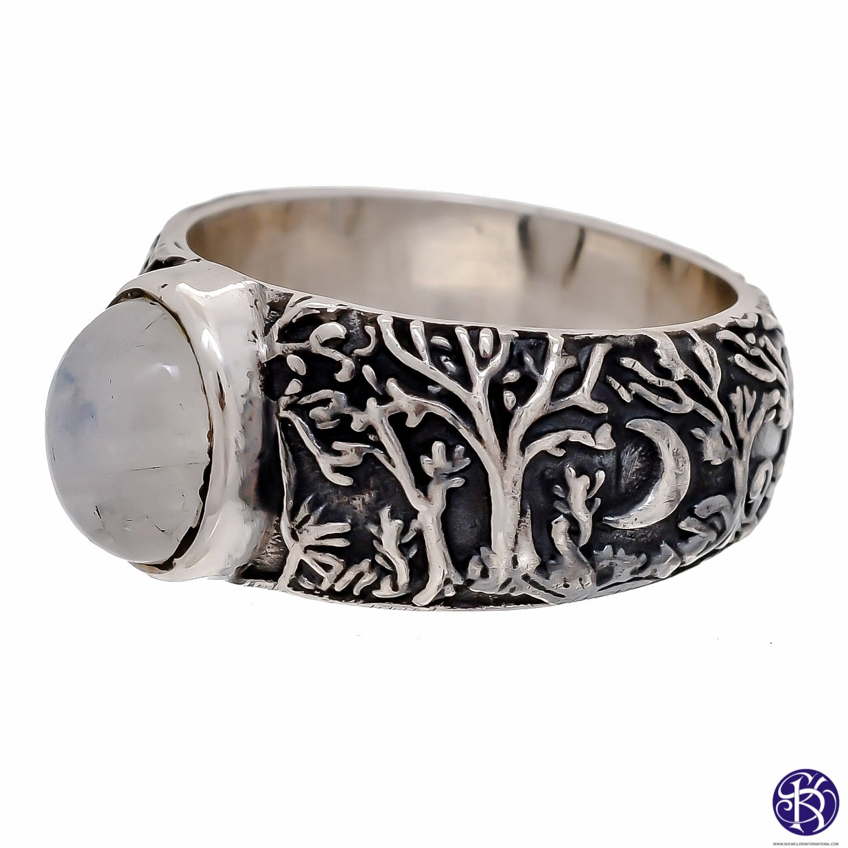 Sterling Silver Wood Forest Rings | 9 - 15