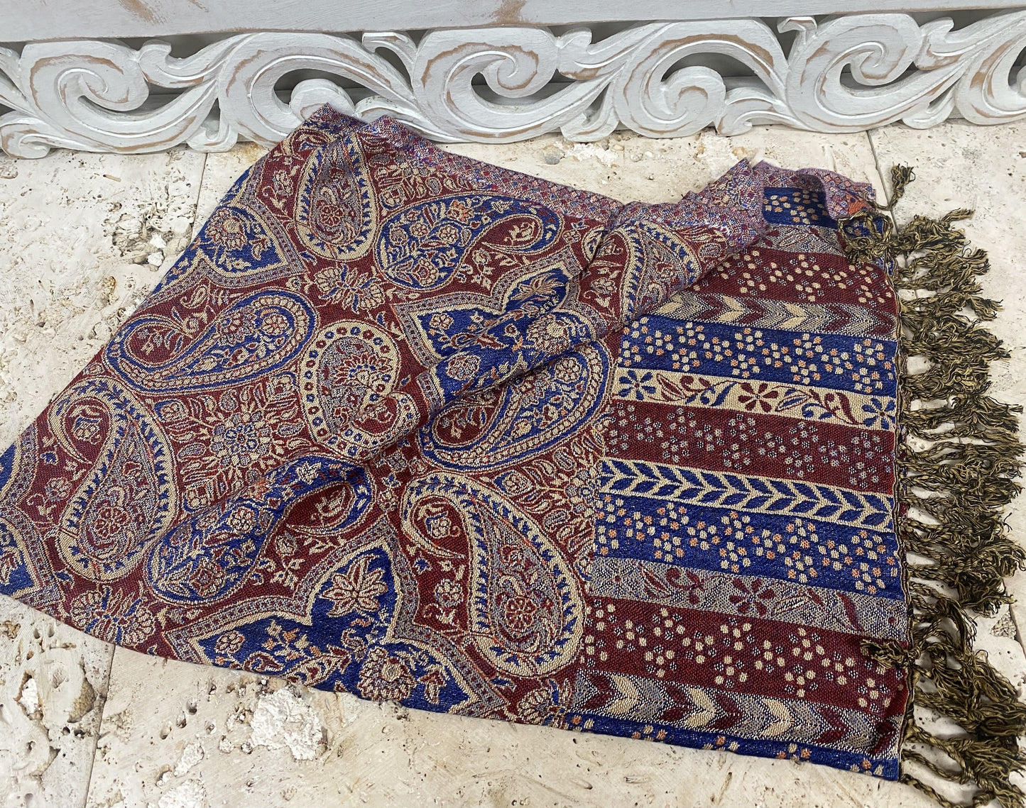 Silky Soft Pashmina Scaves with Paisleys