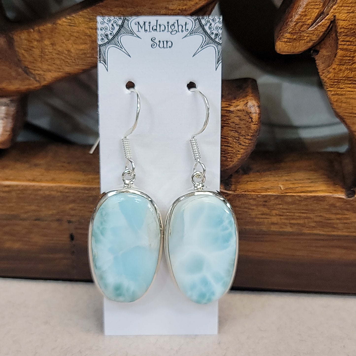 Larimar Sterling Silver Earring | Medium