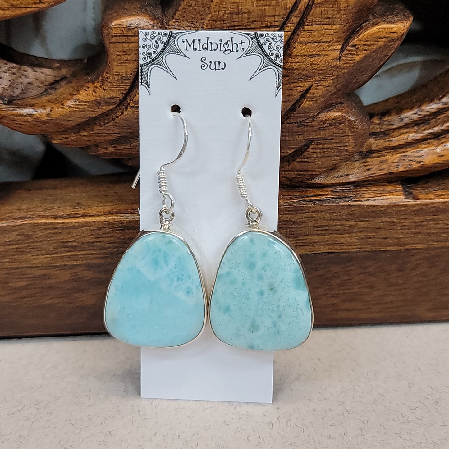 Larimar Sterling Silver Earring | Medium