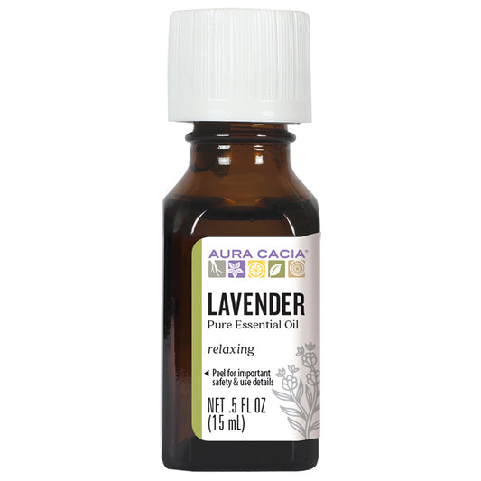 AURA CACIA LAVENDER ESSENTIAL OIL 0.5 FL. OZ.