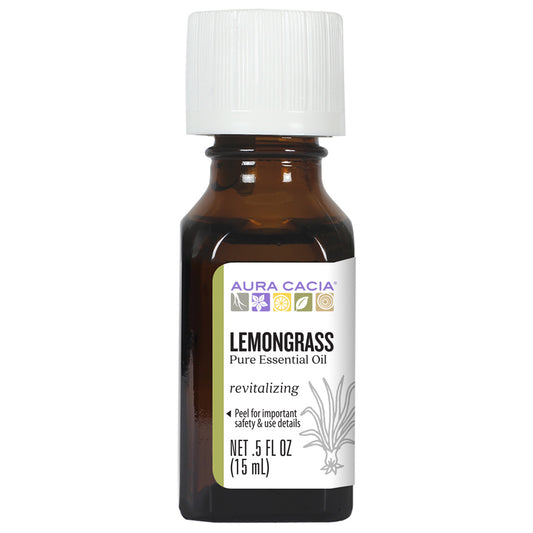 AURA CACIA LEMONGRASS ESSENTIAL OIL 0.5 FL. OZ.