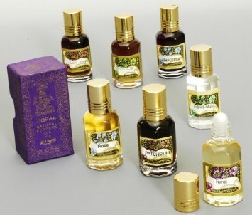 Natural Perfume Oils from India - Available in 20 Scents & 4 Sizes