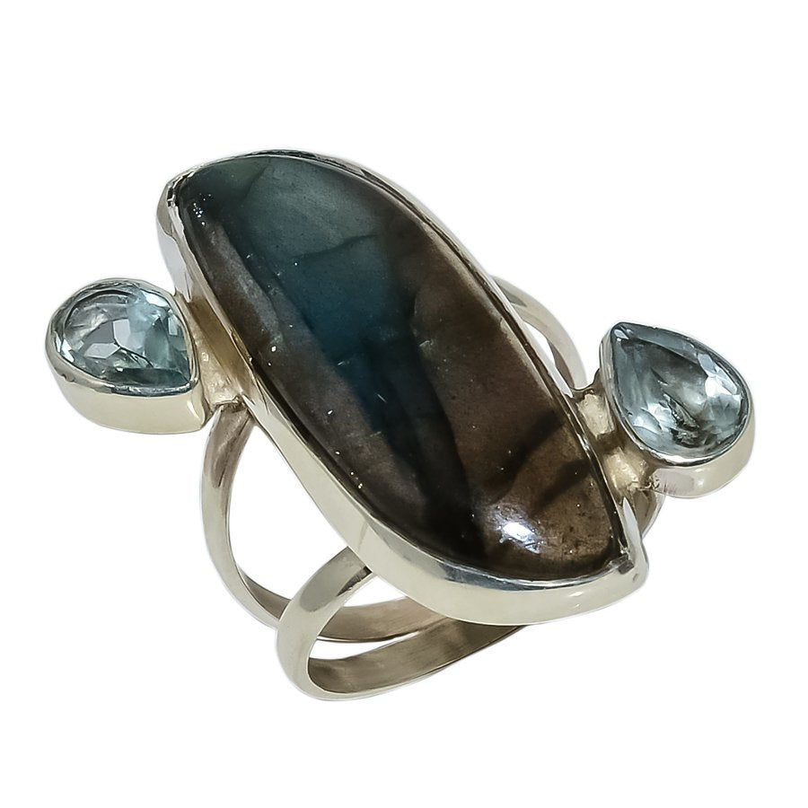 Sterling Silver Three Stone Ring - Available in 4 Stones
