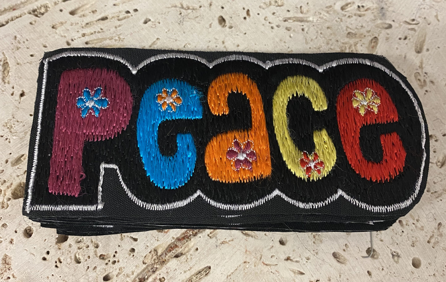 Handmade Embroidered Peace Patches
