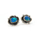 Beautiful Fiery Sterling Silver Ethiopian Opal Stud Earrings