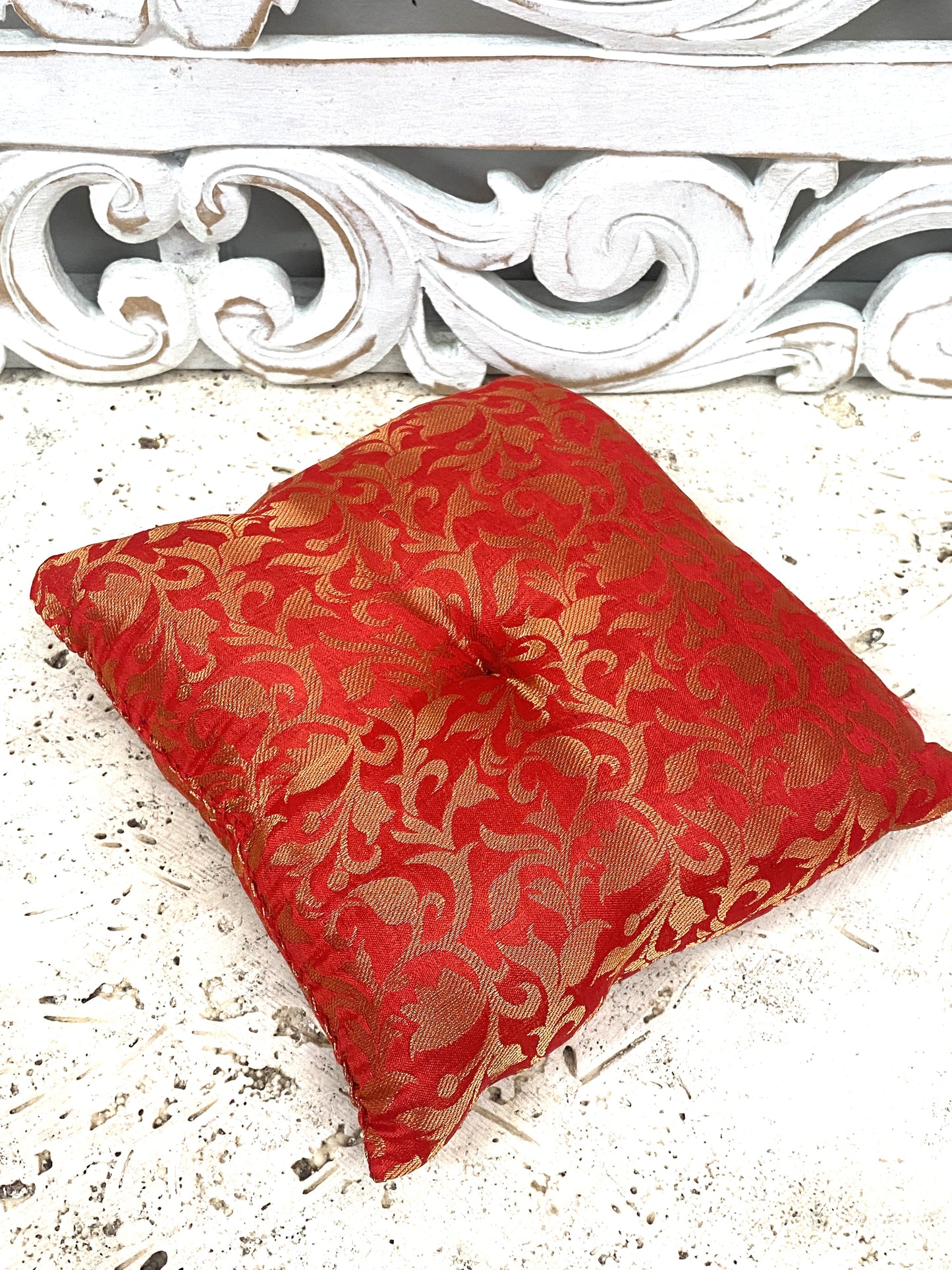 Satin Brocade Singing Bowl Cushions