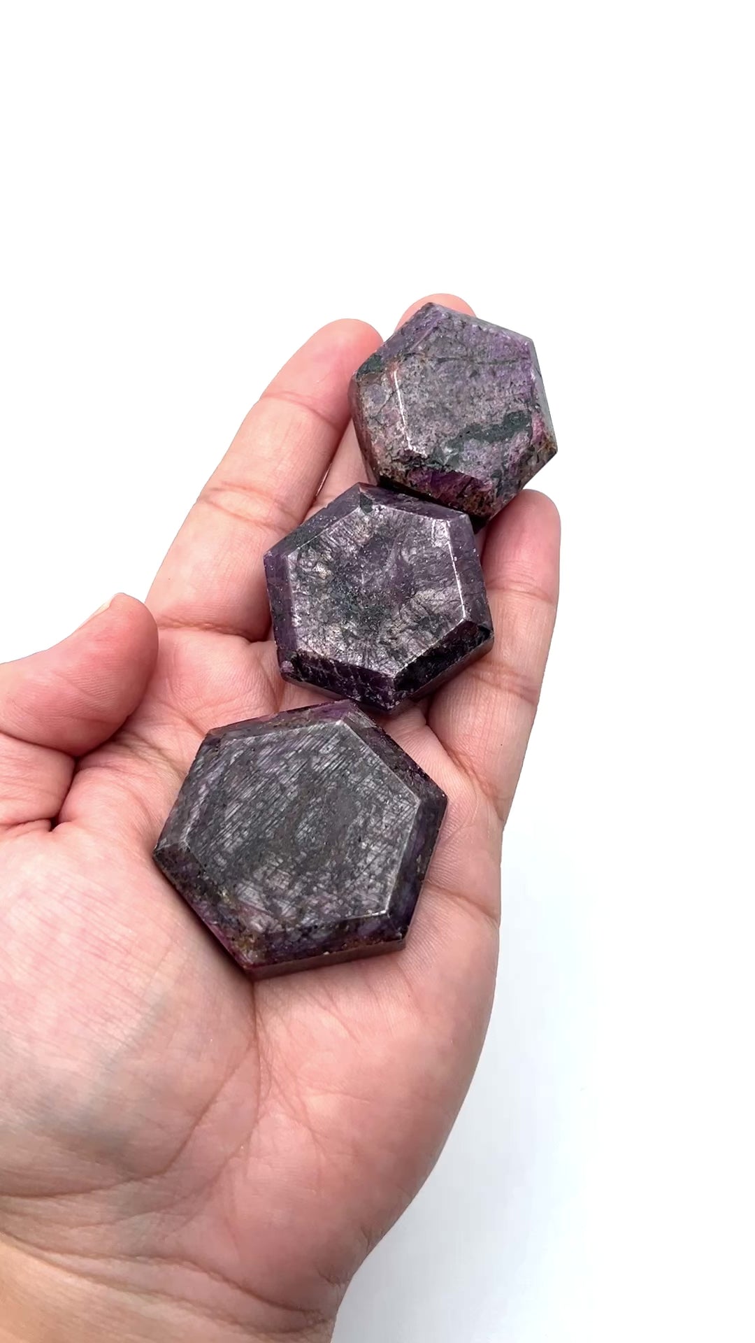 Hexagon Star Ruby Stones Hexagon Star Ruby Stones