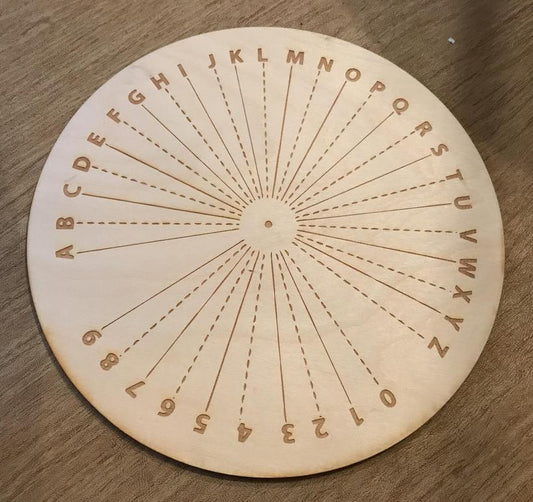 Pendulum Divination Board Alpha Numeric