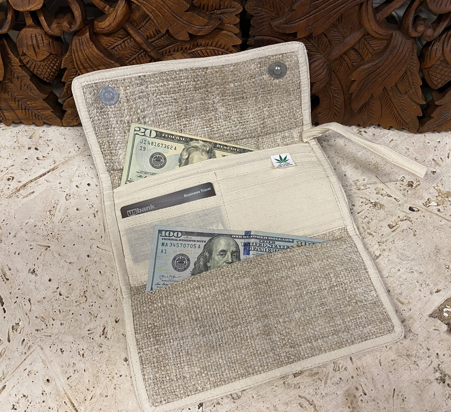 Hemp 3 Fold Wallet