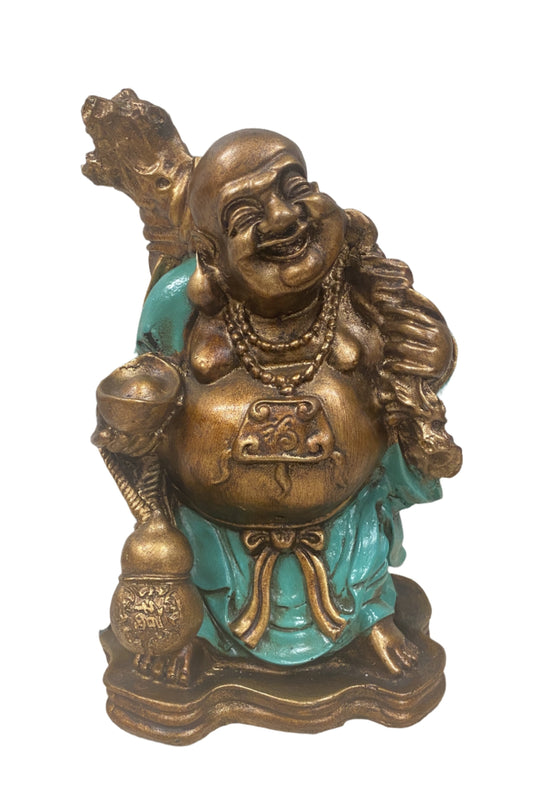 Hand Painted Resin Traveling HoTei Happy Buddha - Available in 4 Colors