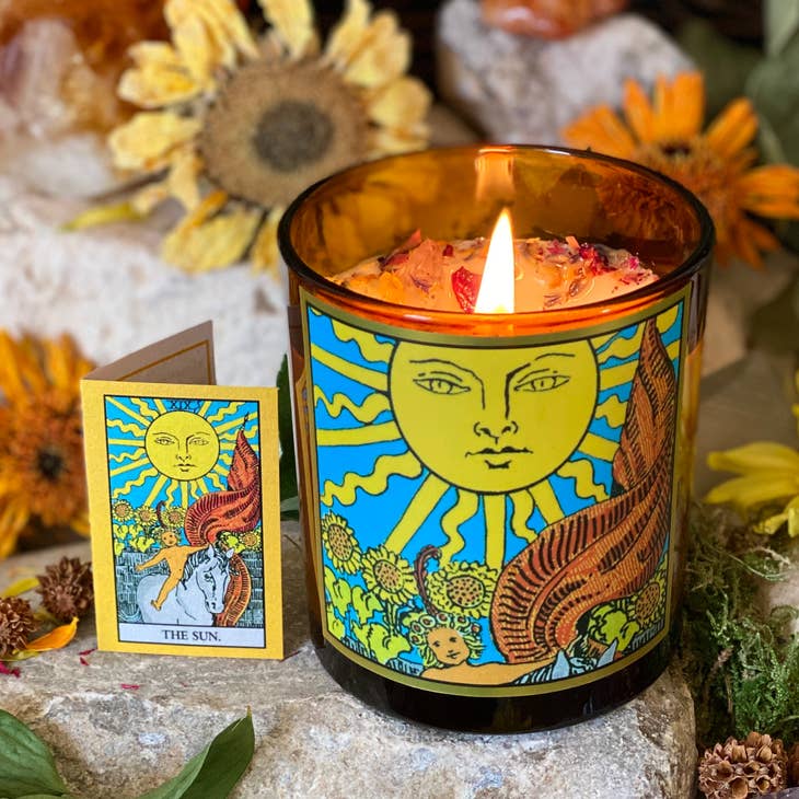 Sun Tarot Candle