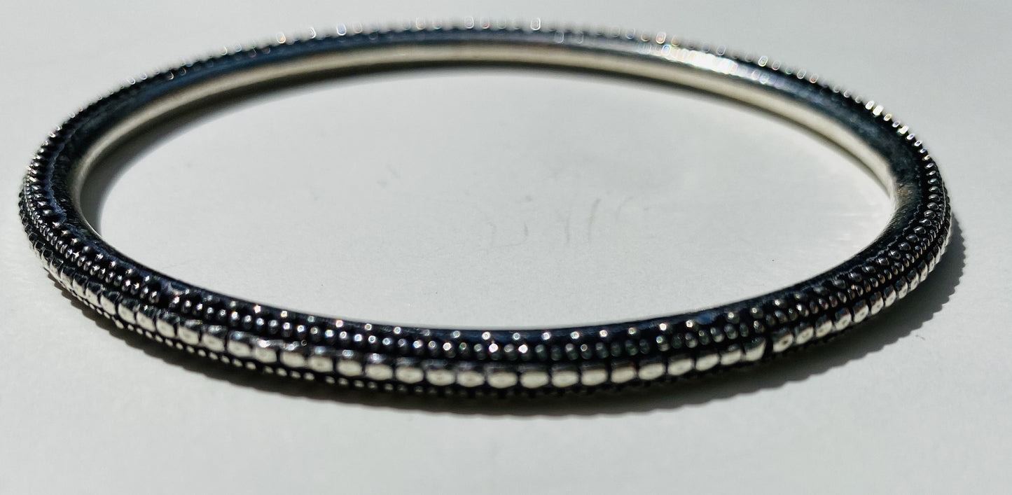Sterling Silver (925) Tribal Bangle Bracelets