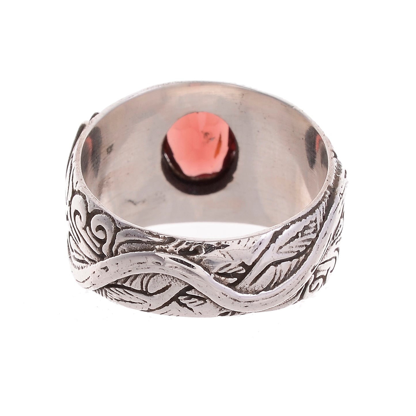 Sterling Silver Hand Carved Lotus Flower Ring