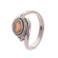 Sterling Silver Braided Wire Gemstone Ring - Available in 8 stones