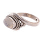 Sterling Silver Braided Wire Gemstone Ring - Available in 8 stones