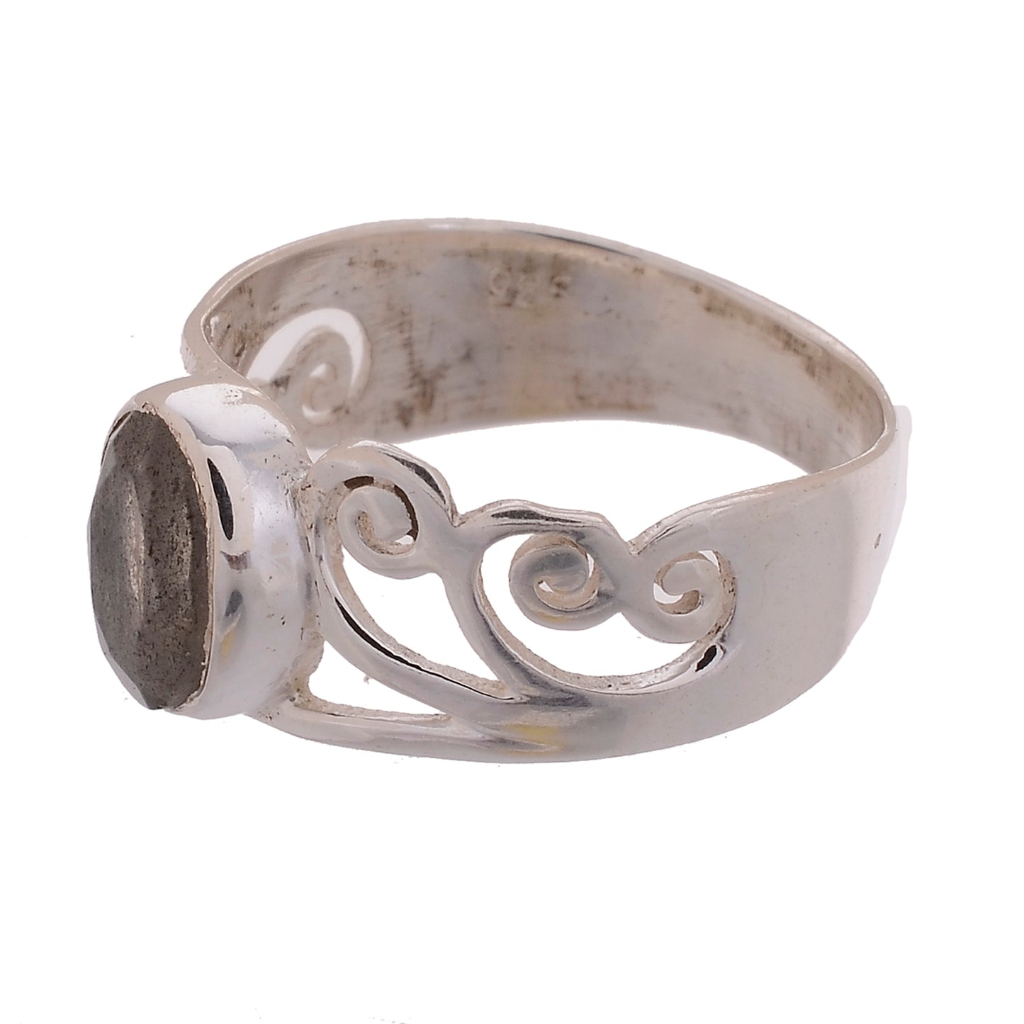 Jayli Hand Cut Spiral Ring-Available in 15 Stones