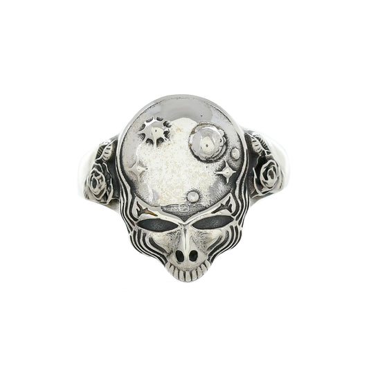 Sterling Silver Grateful Dead Space Your Face Ring
