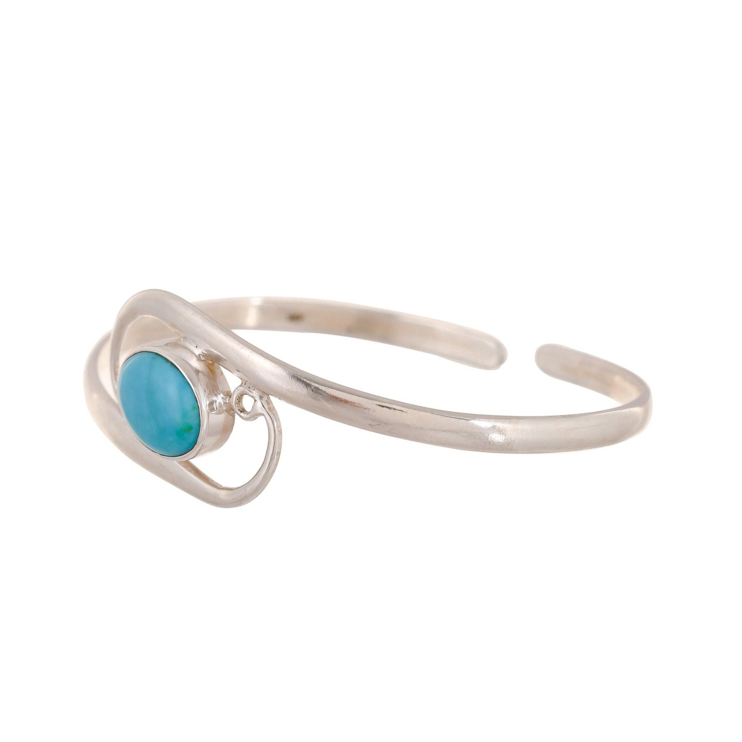 Sterling Silver Natural Turquoise Cuff Bracelet