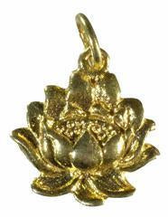 Gold Vermeil Lotus Flower Pendant