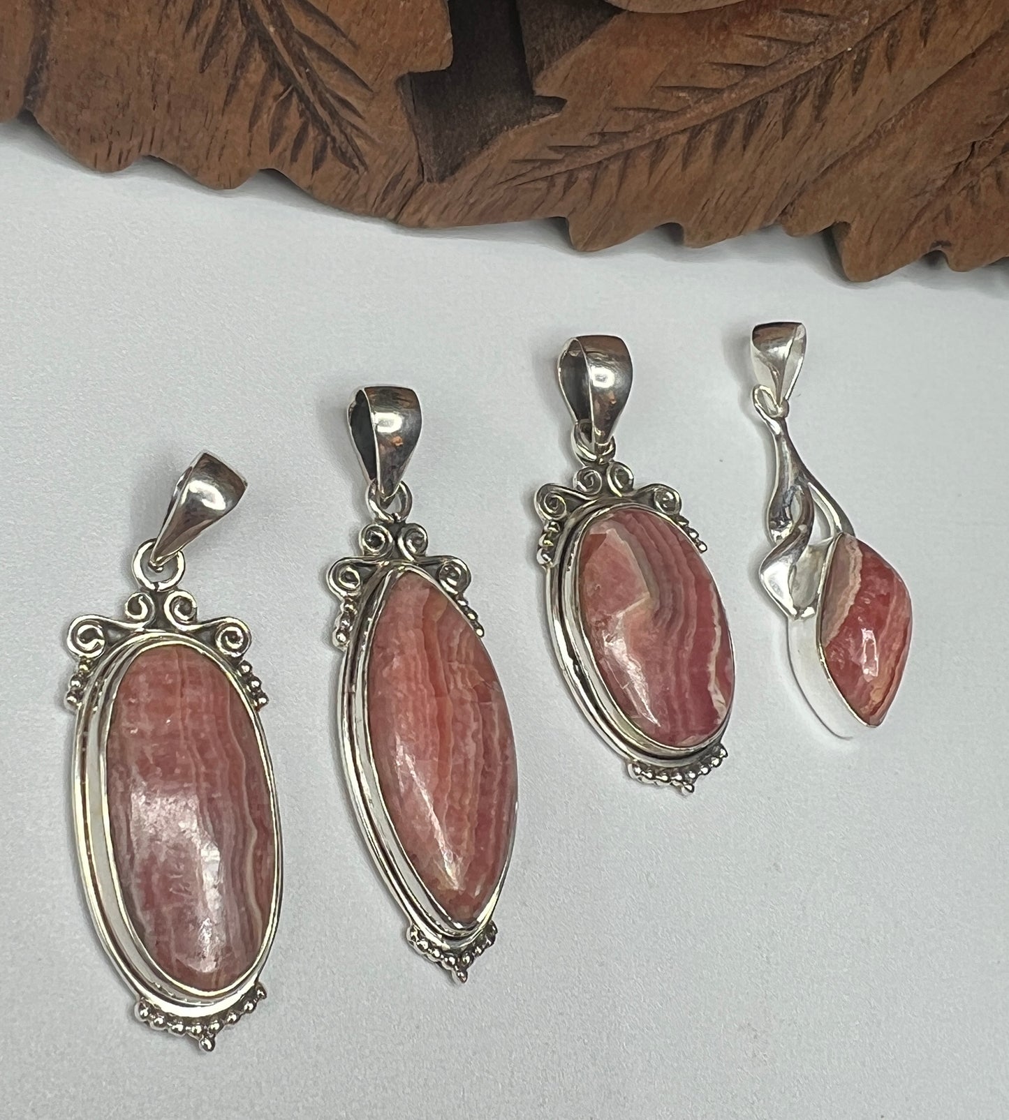 Rhodocrosite Pendants