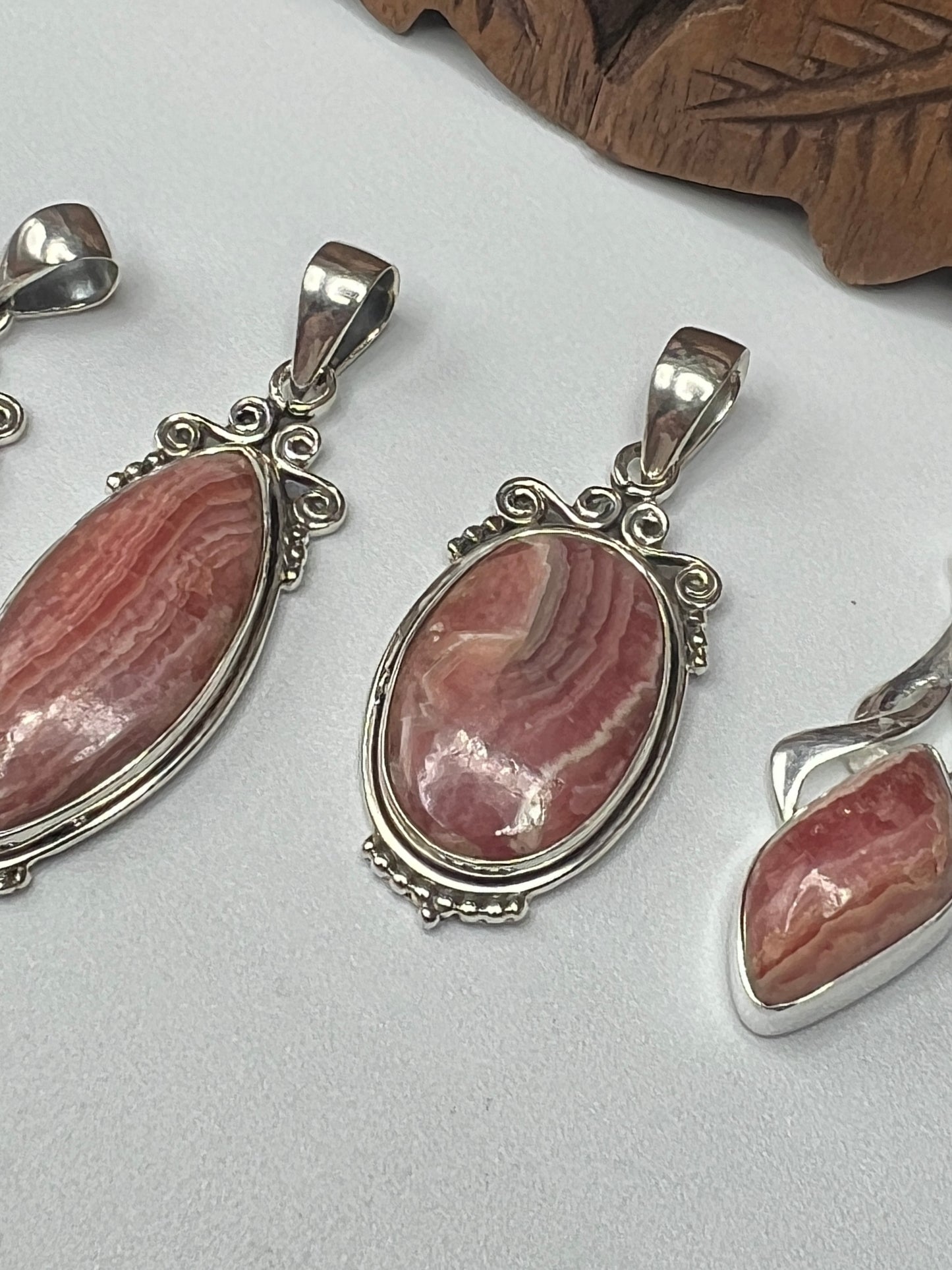 Rhodocrosite Pendants