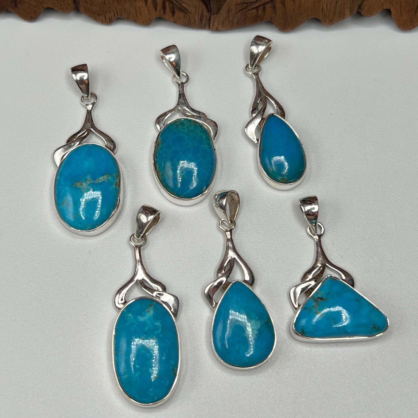 Natural Iranian Turquoise Pendants