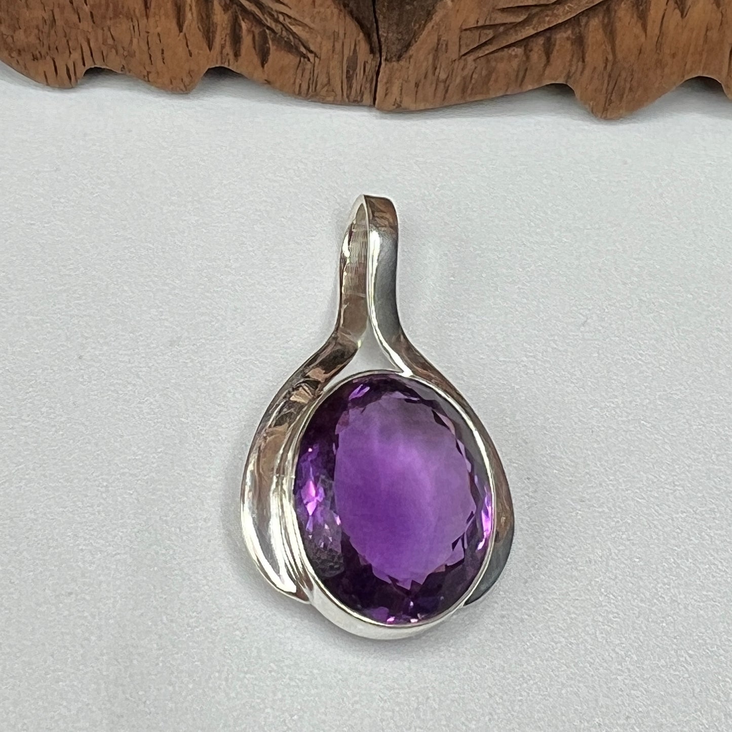 Natural Large Stone African Amethyst Pendants