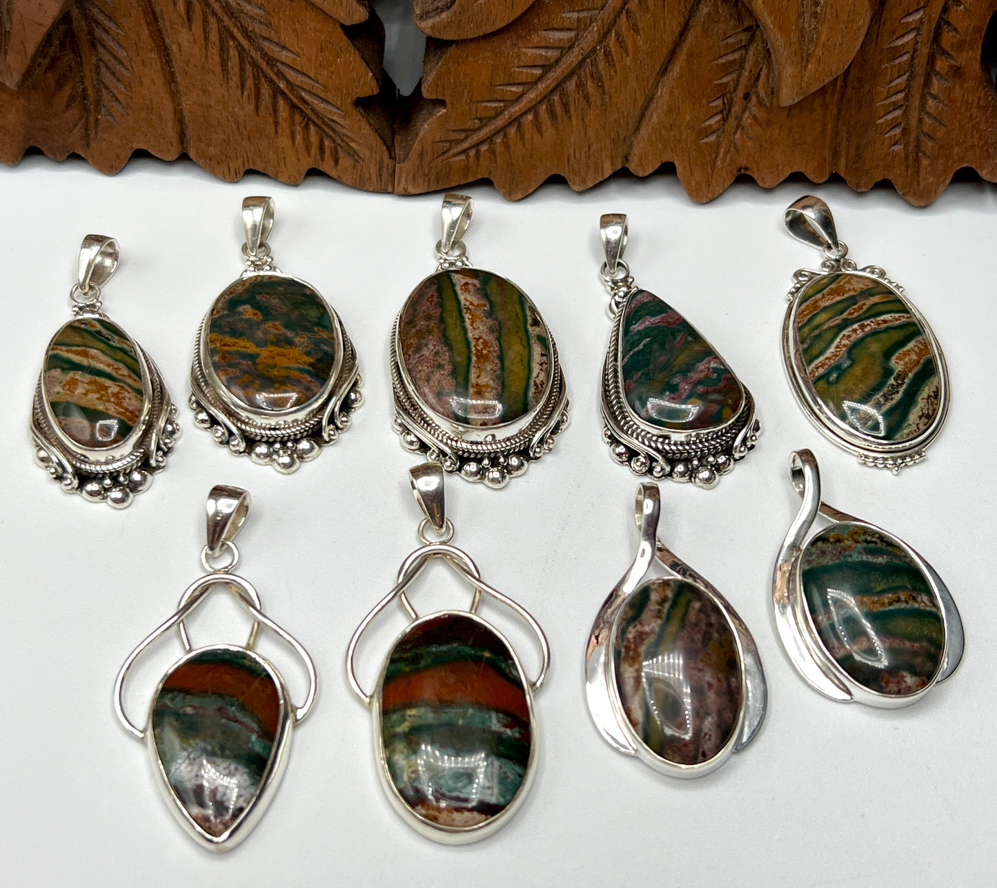 Bloodstone Pendants