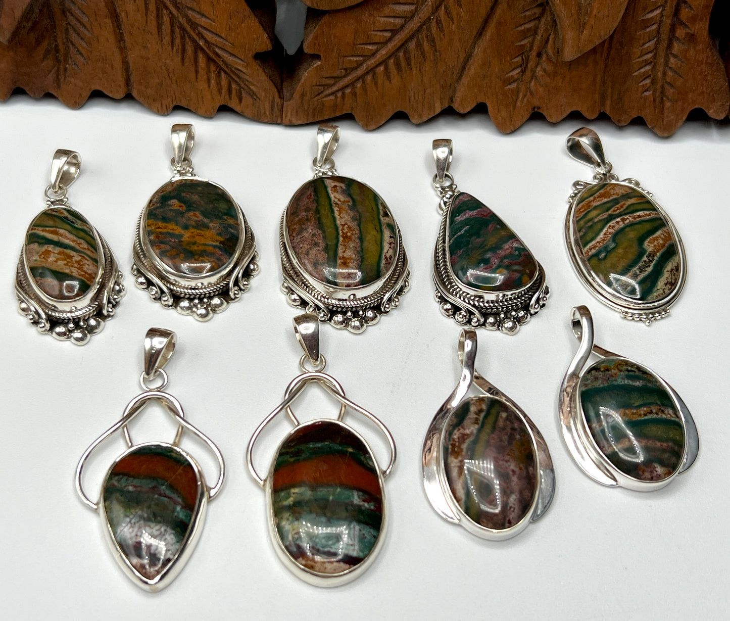 Bloodstone Pendants