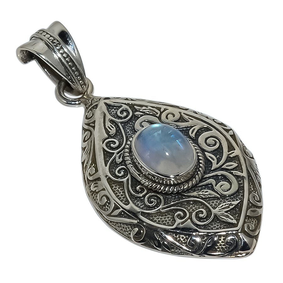 Sterling Silver Special Jayli work Gemstone Pendant