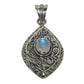 Sterling Silver Special Jayli work Gemstone Pendant