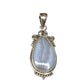Blue Lace Agate & Leopard Skin Jasper Pendants