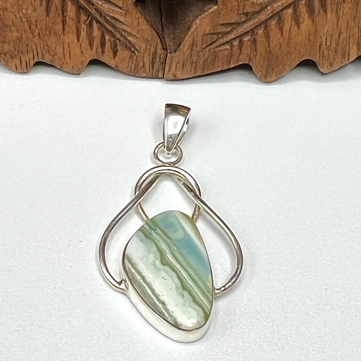 Dendritic Opal & Peruvian Opal Pendants